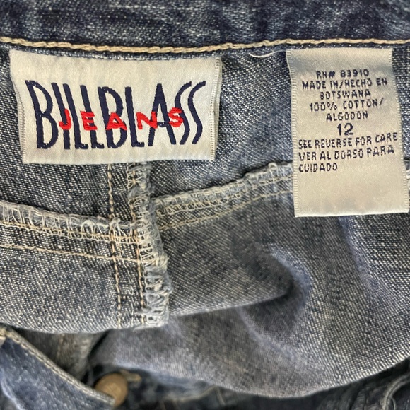 Vintage Bill Blass Jean Shorts Size 12  Blue Denim - Picture 3 of 5